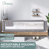 GOMINIMO 90CM Height Adjustable Folding Kids Safety Bed Rail (180X90CM Single Side 1 PCS, Grey) GO-SBR-101-JL