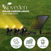 NOVEDEN Solar Garden Lights with 3 Set LED Spotlights (Warm White) NE-SL-105-HK