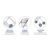 Hills Premium Laundry Trolley For Clothes Washing Basket Integrated Peg Basket