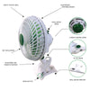 Hydro Axis Oscillating Clip Fan 225mm - Grow Room Hydroponic Tent Ventilation