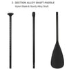 Alloy Adjustable 2-part SUP Paddle Stand Up Paddle Board Edge Guard 160-215cm Single