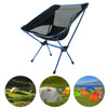 Ultralight Aluminum Alloy Folding Camping Camp Chair Outdoor Hiking Patio Backpacking Full Blue