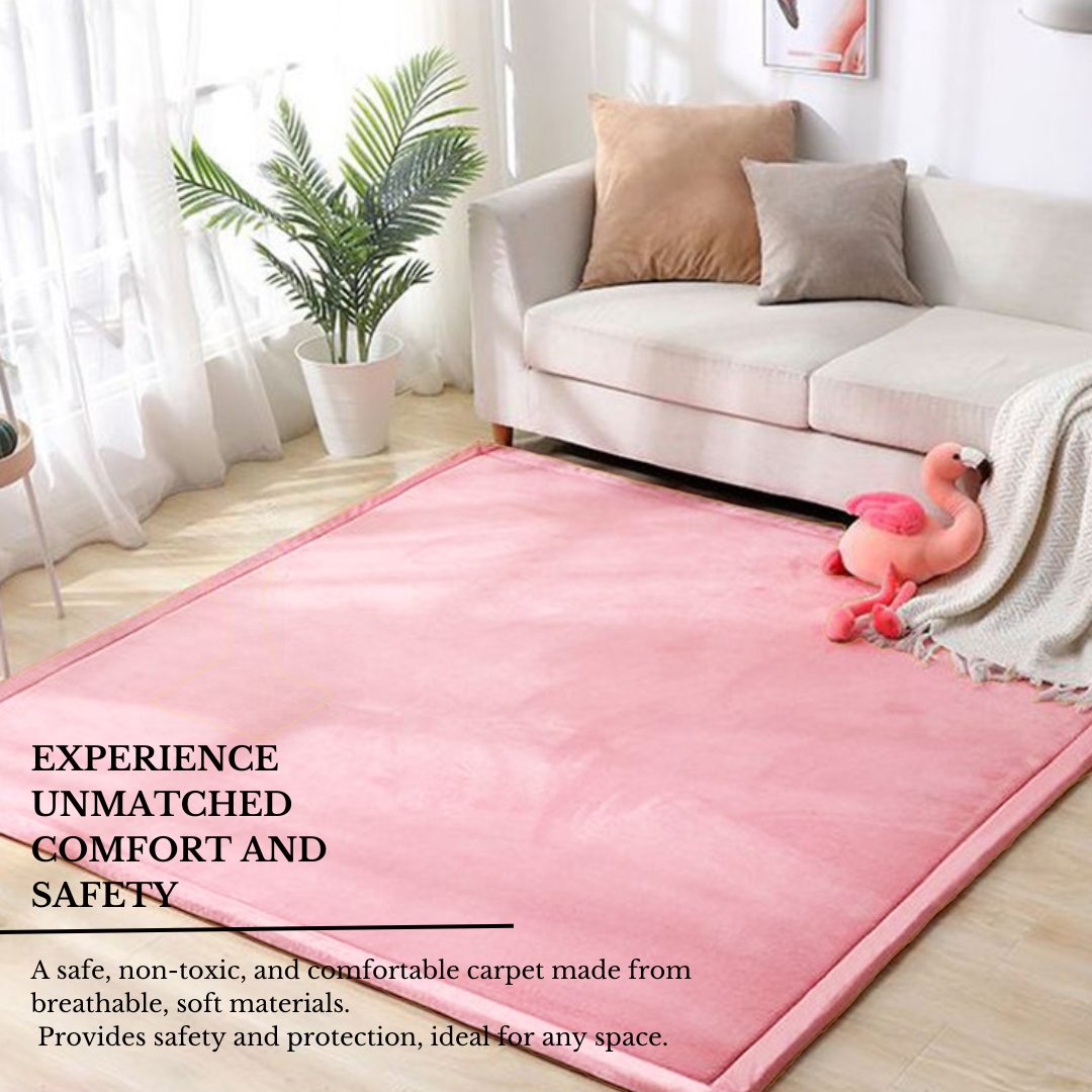 Soft Touch Ultra Plush Memory Foam Tatami Blush Pink Mat - 150 x 200 CM