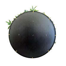 YES4HOMES Artificial Green Wall Plant Panel Disc Garden Flower Art 100cm Grassy UV Resistant-Fireworks Black Frame