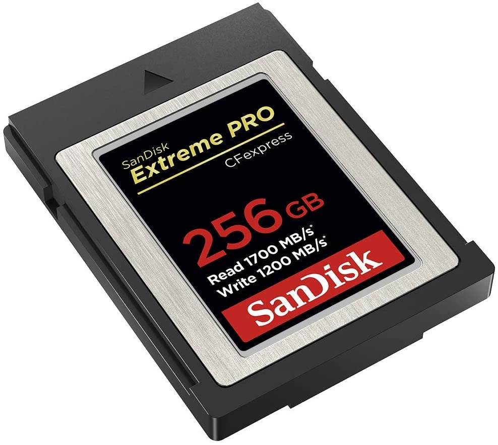 SanDisk 256GB Extreme PRO CFexpress Card Type B - SDCFE-256G-GN4NN READ 1700 MB/S WRITE 1200MB/S