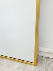 Metal Arch Mirror 80cm x 170cm - Gold