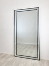 Black Beaded Framed Mirror - X Large 190cm x 100cm