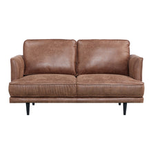 Rosie 2 Seater Sofa Fabric Uplholstered Lounge Couch Brown