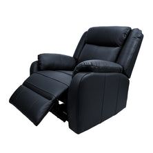 Bella 3+2+1 Seater Electric Recliner Genuine Leather Upholstered Lounge - Black