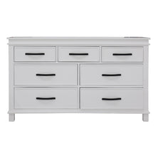 Lily Dresser 7 Chest of Drawers Solid Wood Tallboy Storage Cabinet - White