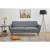 Lilliana 3 Seater Sofa Fabric Uplholstered Lounge Couch - Light Grey