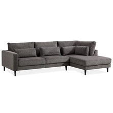 Kaylee 2 Seater Sofa Fabric Uplholstered Right Chaise Lounge Couch - Mink