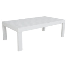 Outie 133cm Outdoor Coffee Table Aluminum Frame White
