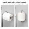 Toilet Paper Holder Bathroom Paper Roll Holder Roll Holder brushed Silver Wall Mount 304