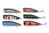 6X 7cm Popper Poppers Fishing Lure Lures Surface Tackle Fresh Saltwater