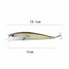 6x Popper Minnow 11cm Fishing Lure Lures Surface Tackle Fresh Saltwater