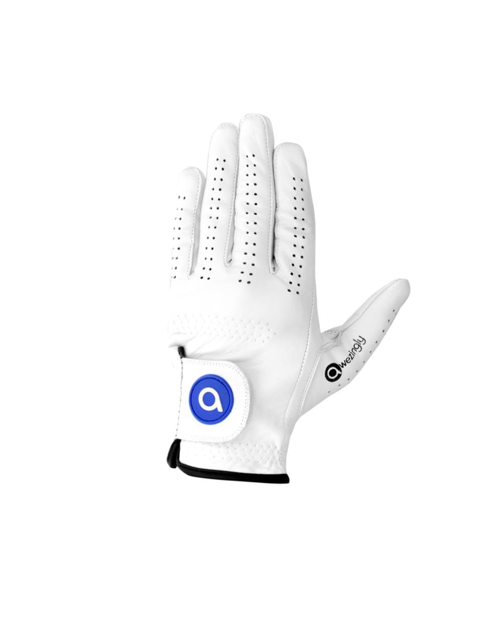 Awezingly Premium Quality Cabretta Leather Golf Glove for Men - White (XXL)