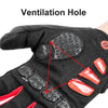 Full Finger MTB Gloves Medium Sizefor Mountain Road Bike Breathable Red Rockbros Unisex Device Friendly Finger Material Anti Slip