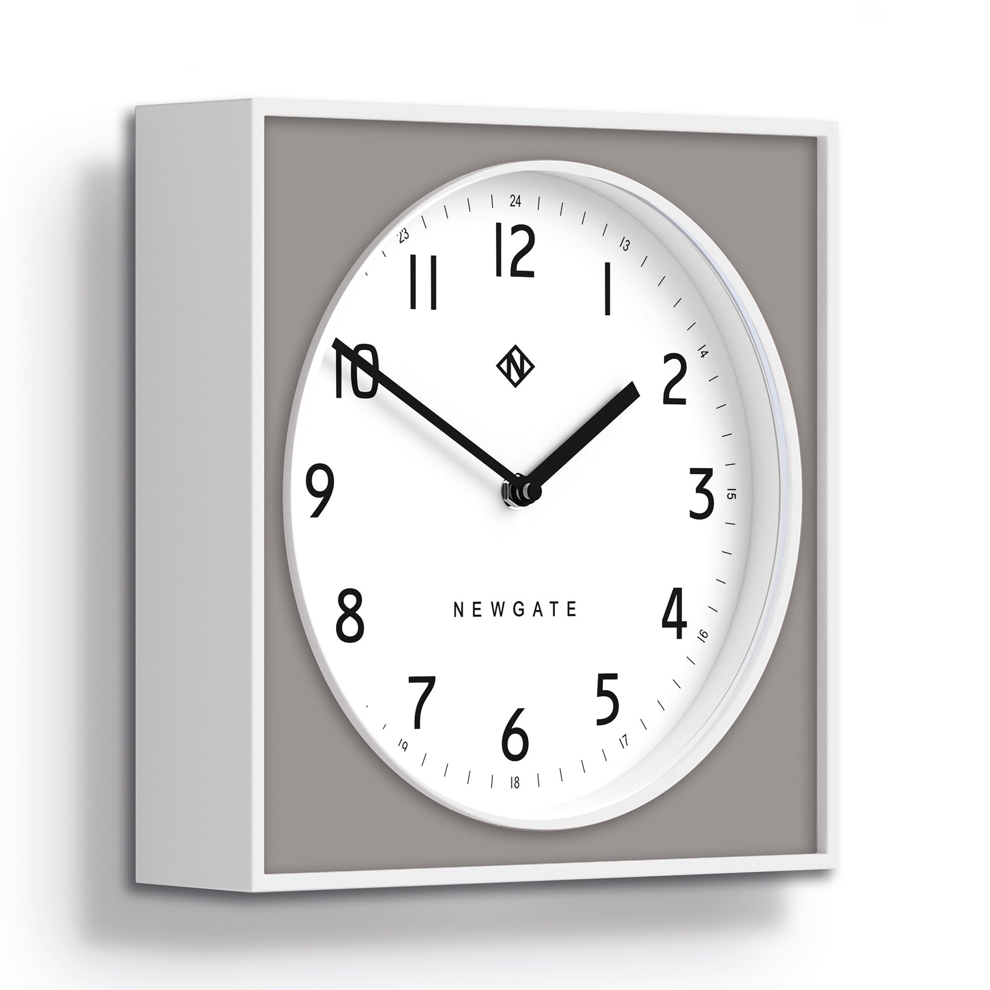 Newgate Burger & Chips Wall Clock Posh Grey