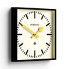 Newgate Number Five Wall Clock Black Yellow Hands