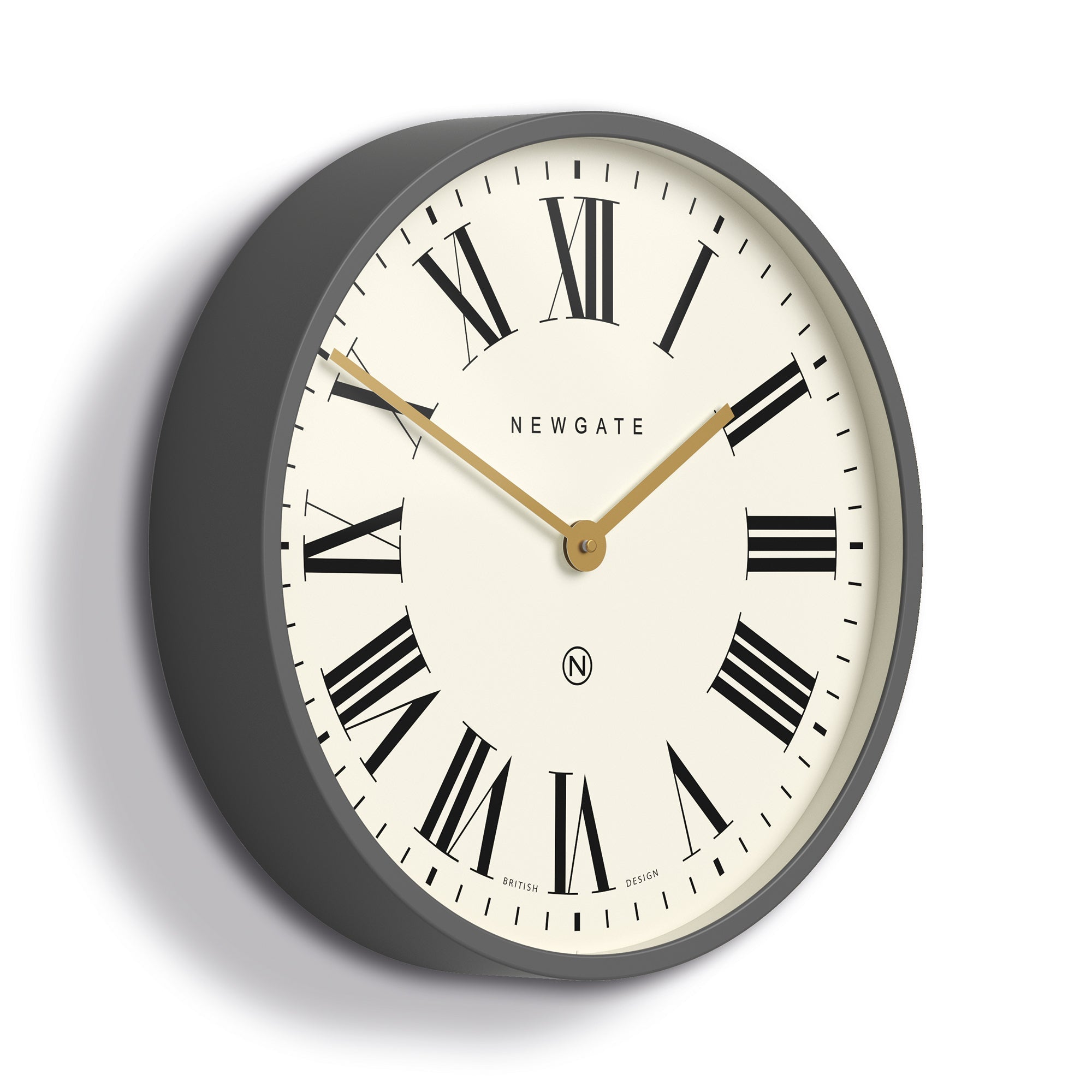 Newgate Mr Butler Wall Clock Moonstone Grey