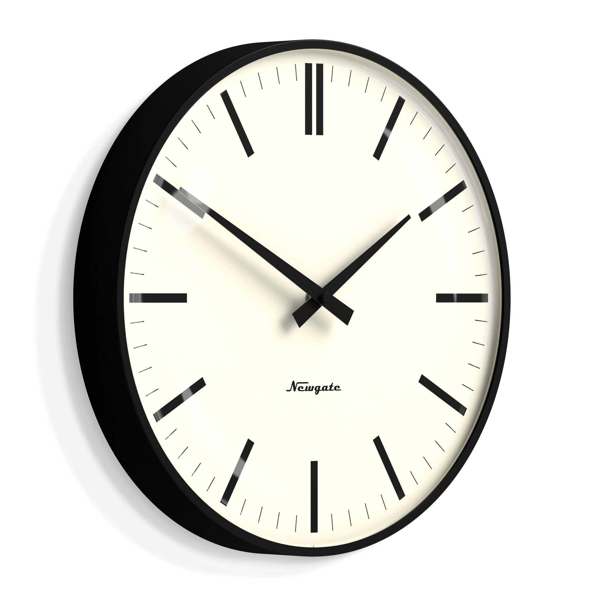 Newgate Radio City Wall Clock - Matte Black