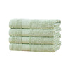 Linenland Bath Towel 4 Piece Cotton Hand Towels Set - Sage Green