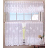 3 Pce Cafe Flora Lace Curtain Set