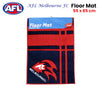 AFL Melbourne Football Club Rubber Backed Floor Mat 55 x 85 cm