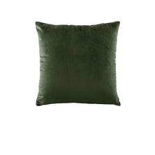 Bianca Vivid Coordinates Square Forest Green Velvet Cushion