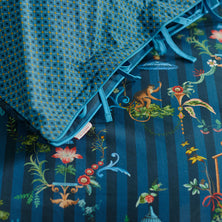 PIP Studio Singerie Dark Blue Cotton Quilt Cover Set King
