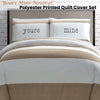 Big Sleep Yours Mine Neutral Quilt Cover Set Single