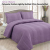 Lewis Mauve 3 Pce Lightly Quilted Polyester Cotton Coverlet Set Queen