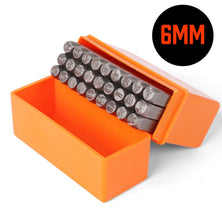 27Pc 6mm Capital Letter Stamp Punches Set Metal Plastic Wood Leather With Case