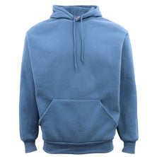 Adult Unisex Men's Basic Plain Hoodie Pullover Sweater Sweatshirt Jumper XS-8XL, Dusty Blue, 3XL