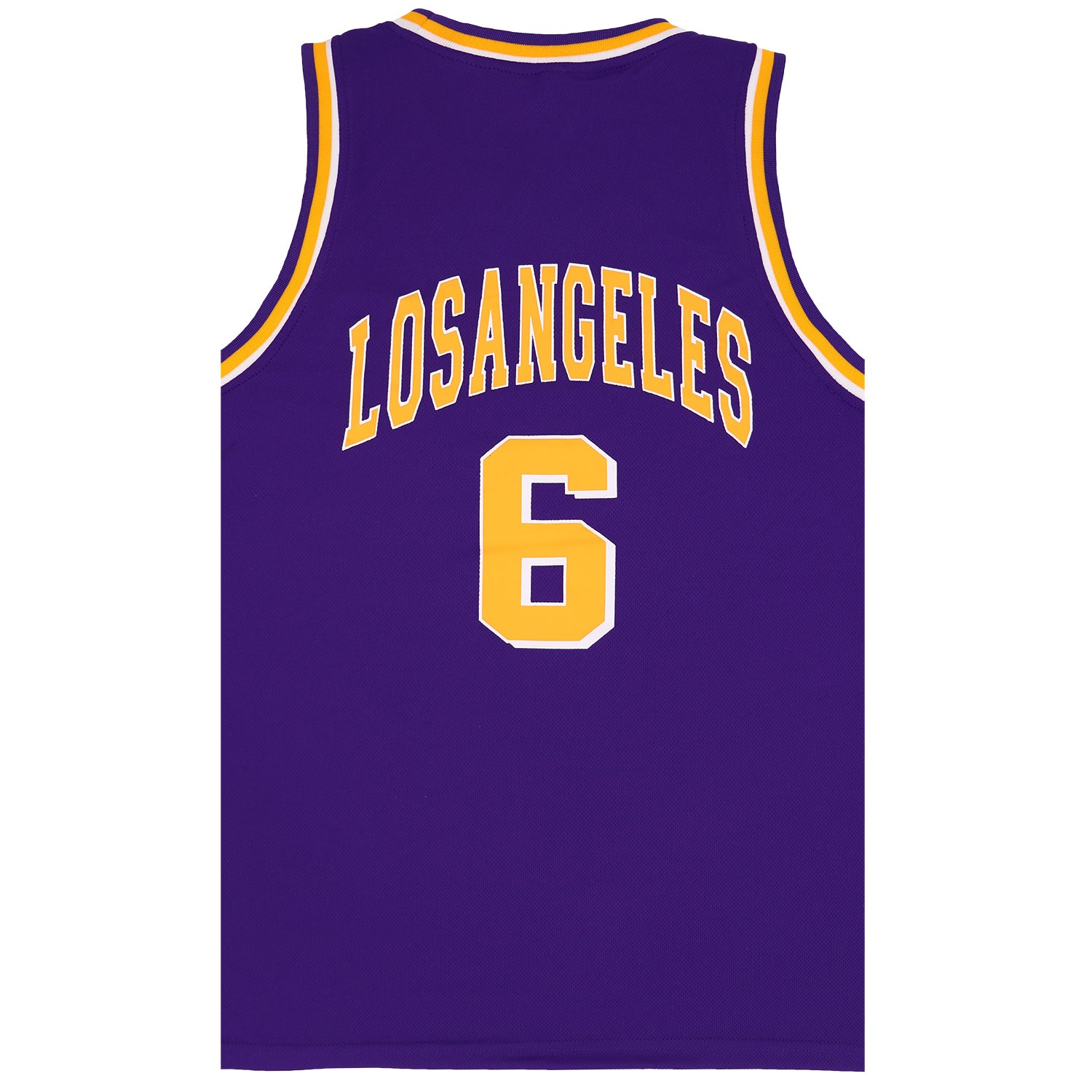 Kid's Basketball Jersey Tank Boys Sports T Shirt Tee Singlet Tops Los Angeles, Purple - Los Angeles 6, 2