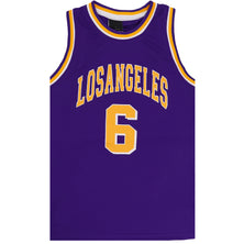 Kid's Basketball Jersey Tank Boys Sports T Shirt Tee Singlet Tops Los Angeles, Purple - Los Angeles 6, 4