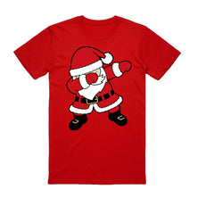 100% Cotton Christmas T-shirt Adult Unisex Tee Tops Funny Santa Party Custume, Dancing Santa (Red), S