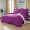 1000TC Tailored Double Size Purple Duvet Quilt Cover Set