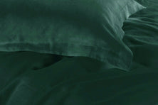 1000TC Tailored King Size Quilt/Duvet Cover Set - Dark Green