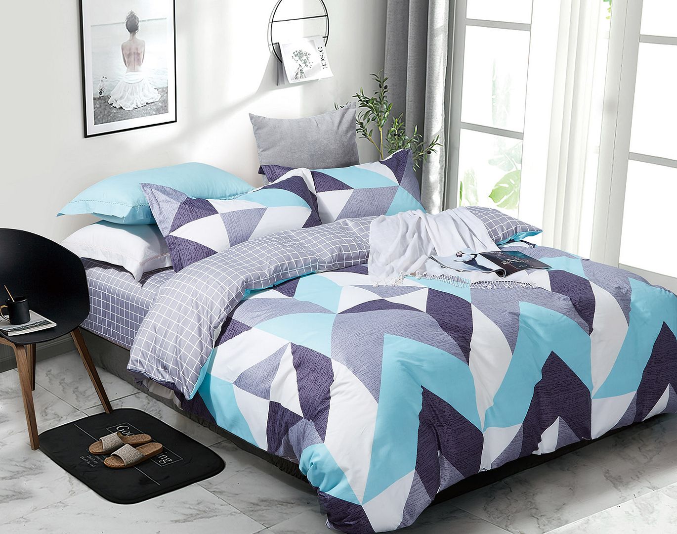 Kian Queen Size Duvet Quilt Cover Set