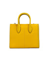 Michael Kors Women's Mirella Small Jasmine Yellow Leather Top Zip Shopper Tote Bag - One Size