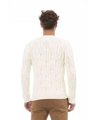 Alpha Studio Men's Beige Wool Sweater - 50 IT