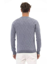 Alpha Studio Men's Light Blue Viscose Sweater - 46 IT
