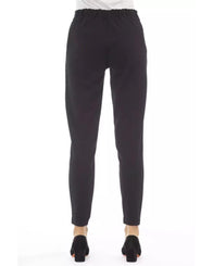Alpha Studio Women's Black Polyester Jeans & Pant - W40 US