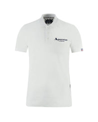 Aquascutum Men's White Cotton Polo Shirt - M
