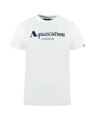 Aquascutum Men's White Cotton T-Shirt - L