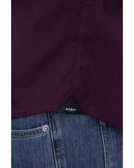 Baldinini Trend Men's Bordeaux Cotton Shirt - 2XL