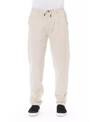 Baldinini Trend Men's Beige Cotton Jeans & Pant - W38 US