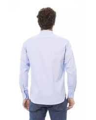 Baldinini Trend Men's Light Blue Cotton Shirt - 44 IT